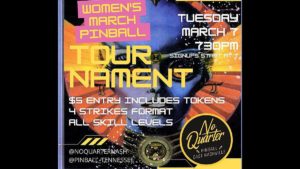 March Women's Pinball Tournament at No Quarter Nashville